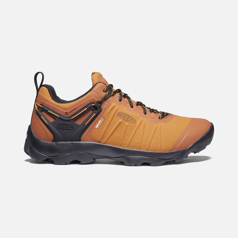 Keen Venture Waterproof Wanderschuhe Herren DE-31749 Pumpkin Spice/Black - Keen Herrenschuhe Orange